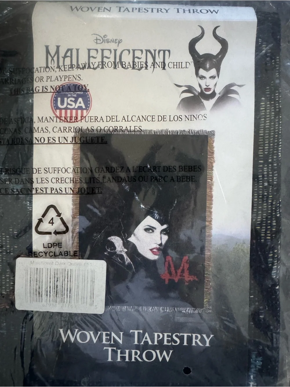 Maleficent throw blanket